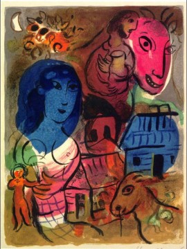Marc Chagall Painting - Los pasajeros de Antilopa contemporáneo Marc Chagall